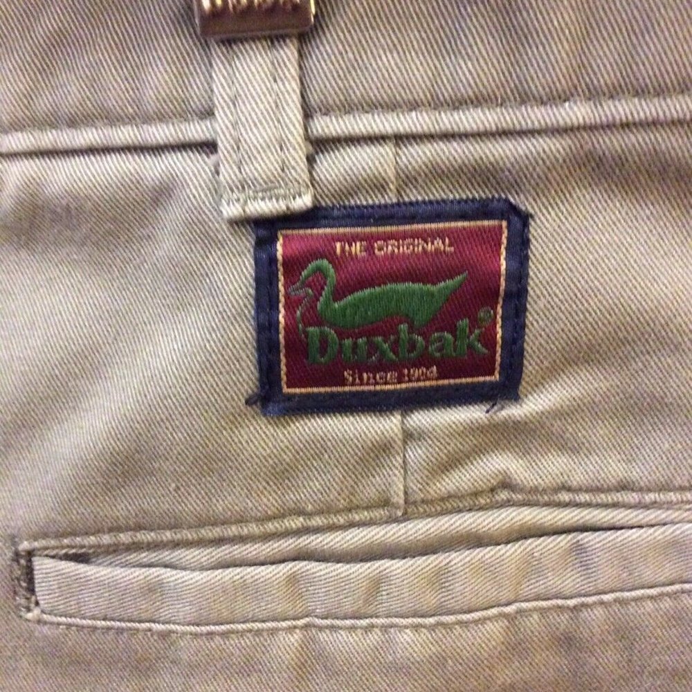 Duxbak Chino Casual Pants size 38x32 Olive green - Picture 6 of 10